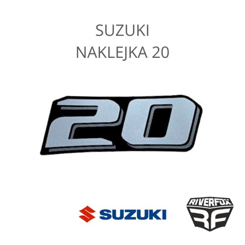 Suzuki naklejka 20 oryginalna nalepka na silnik