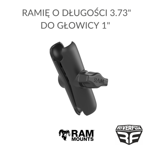 RAM MOUNT ramię o długości 3.73 do głowicy 1.png
