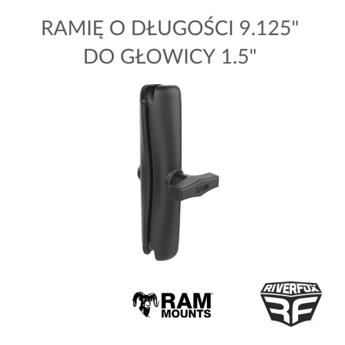 RAM MOUNTS ramię o długości 9.125 do głowicy 1.5.png