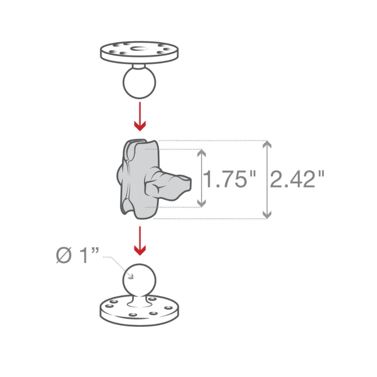 RAM MOUNTS ramię o długości 2.42 do głowicy 1 (3).png