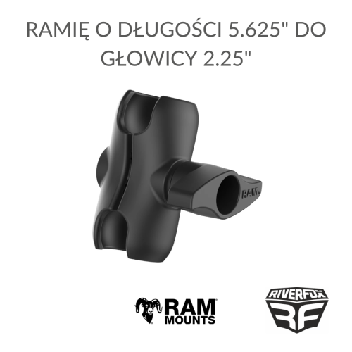 RAM MOUNTS ramię o długości 5.625 do głowicy 2.25.png
