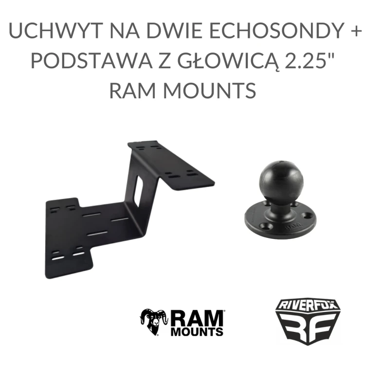 Uchwyt na dwie echosondy + podstawa z głowicą RAM MOUNTS.png