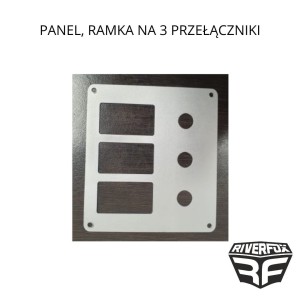 PANEL, RAMKA NA 3 PRZEŁĄCZNIKI