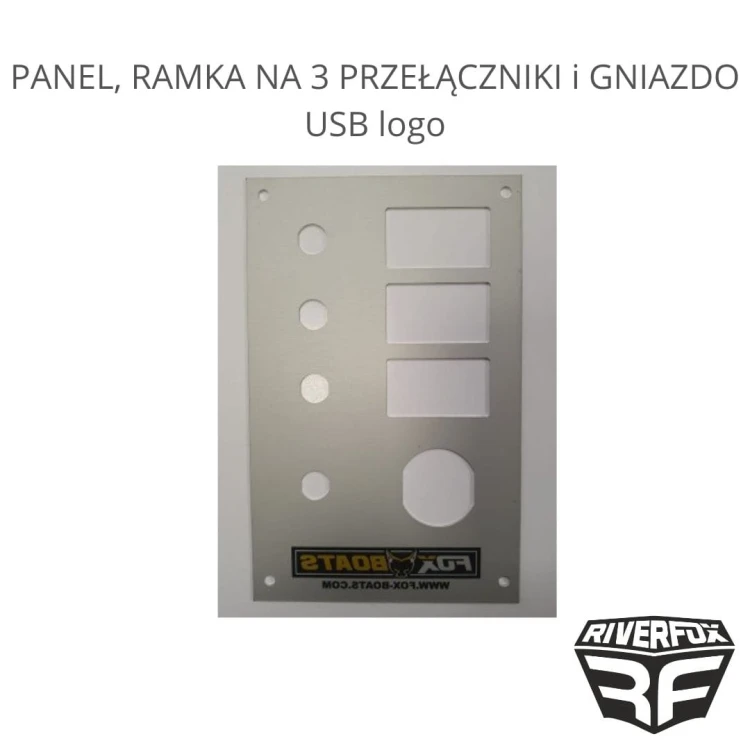 PANEL, RAMKA NA 3 PRZEŁĄCZNIKI i GNIAZDO USB logo