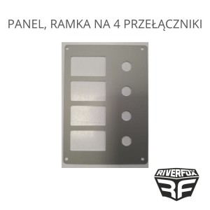 PANEL, RAMKA NA 4 PRZEŁĄCZNIKI 