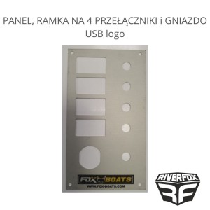 PANEL, RAMKA NA 4 PRZEŁĄCZNIKI i GNIAZDO USB logo