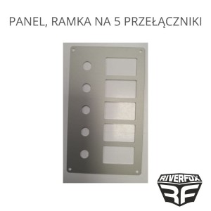 PANEL, RAMKA NA 5 PRZEŁĄCZNIKI  