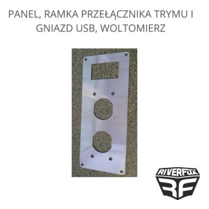 PANEL, RAMKA PRZEŁĄCZNIKA TRYMU  I GNIAZD USB, WOLTOMIERZ