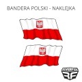 BANDERA POLSKI - NAKLEJKA