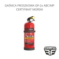 GAŚNICA PROSZKOWA GP-2x ABC/MP CERTYFIKAT MORSKI