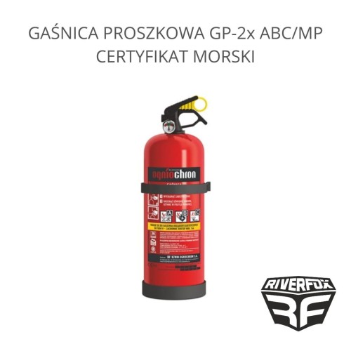 GAŚNICA PROSZKOWA GP-2x ABC/MP CERTYFIKAT MORSKI