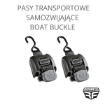 KOMPLET PASY TRANSPORTOWE SAMOZWIJAJĄCE BoatBuckle 