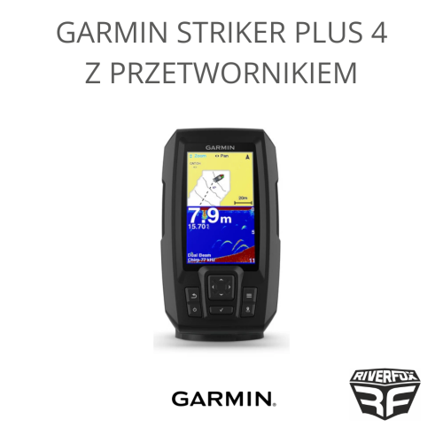 RIVERFOX Echosonda GARMIN STRIKER PLUS 4 z przetwornikiem