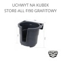 Uchwyt na kubek Store-All grafitowy