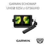 GARMIN ECHOMAP UHD2 92sv Z PRZETWORNIKIEM GT56UHD-TM