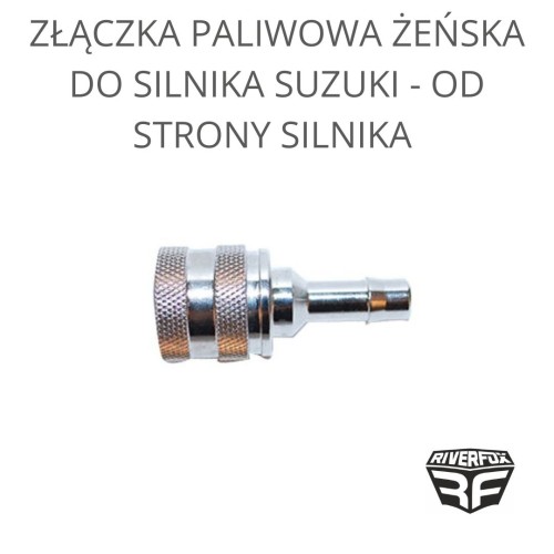 Złączka paliwowa żeńska do silnika Suzuki - od strony silnika
