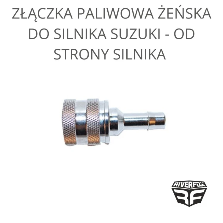 Złączka paliwowa żeńska do silnika Suzuki - od strony silnika