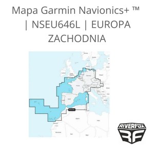 Mapa Garmin Navionics+ ™ | NSEU646L | EUROPA ZACHODNIA MAPY morskie i jezior. Hiszpania Francja Niemcy