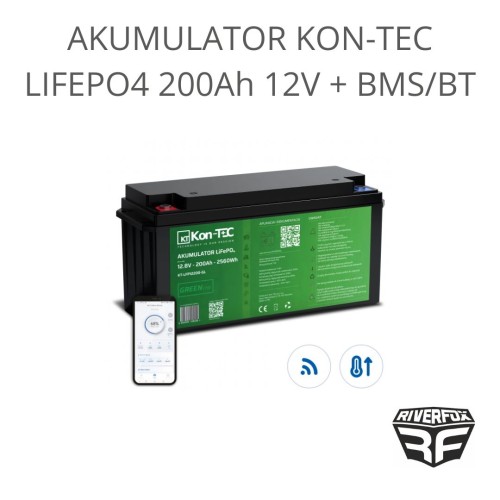 Akumulator Kon-Tec LIFEPO4 200Ah 12V + BMS/BT