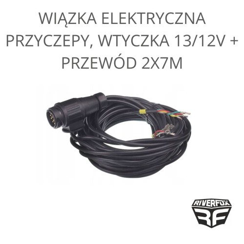 Wiązka elektryczna przyczepy 13/12V