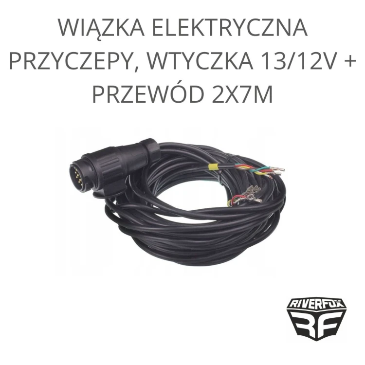Wiązka elektryczna przyczepy 13/12V