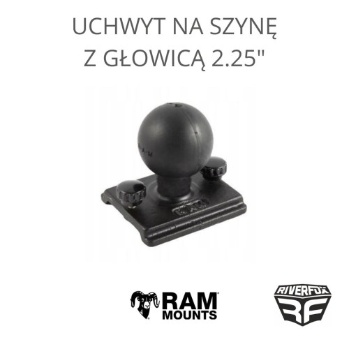 Uchwyt na szynę z głowicą 2.25" Ram Mounts