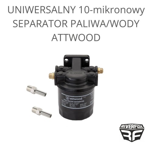 Uniwersalny 10-mikronowy separator paliwa/wody Attwood