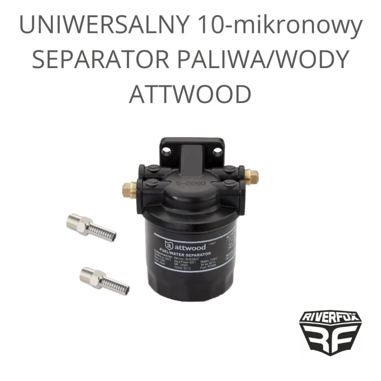 Uniwersalny 10-mikronowy separator paliwa/wody Attwood