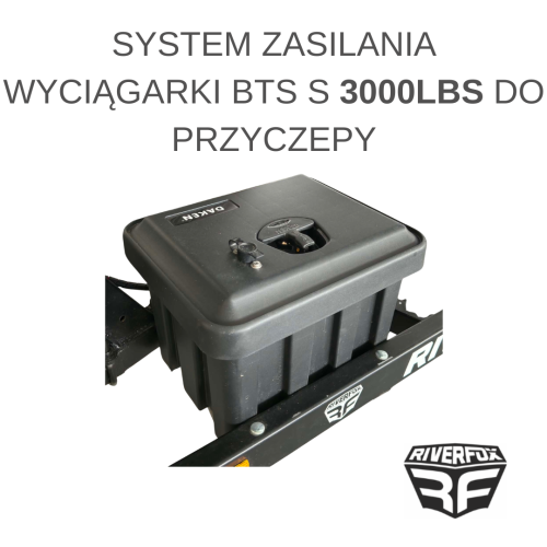System zasilania wyciągarki BTS S 3000 LBS do przyczepy